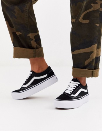 Vans Old Skool Platform Crne - Ženske Tenisice | 24735UXZP